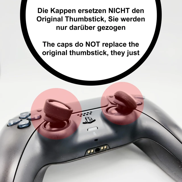 Alt view image 3 of 7 - 4 Thumbstick Grip Caps Universal Silicone Controller Covers Enhanced Grip, Precision & Protection Anti-Slip Joystick Accessories for All Modern Game Controller