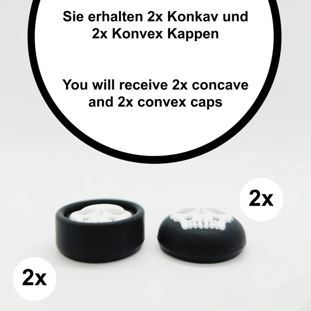 Alt view image 4 of 7 - 4 Thumbstick Grip Caps Universal Silicone Controller Covers Enhanced Grip, Precision & Protection Anti-Slip Joystick Accessories for All Modern Game Controller