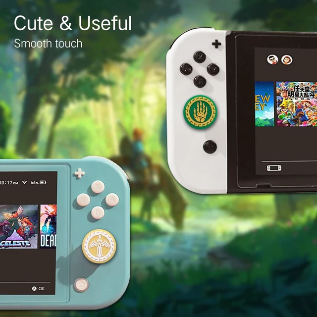 Alt view image 3 of 7 - Silicone Joycon Thumb Grip Caps, Joystick Cover Compatible with Nintendo Switch/OLED/Switch Lite,4PCS (Sword Hand B)
