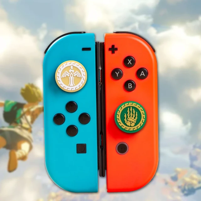 Alt view image 5 of 7 - Silicone Joycon Thumb Grip Caps, Joystick Cover Compatible with Nintendo Switch/OLED/Switch Lite,4PCS (Sword Hand B)