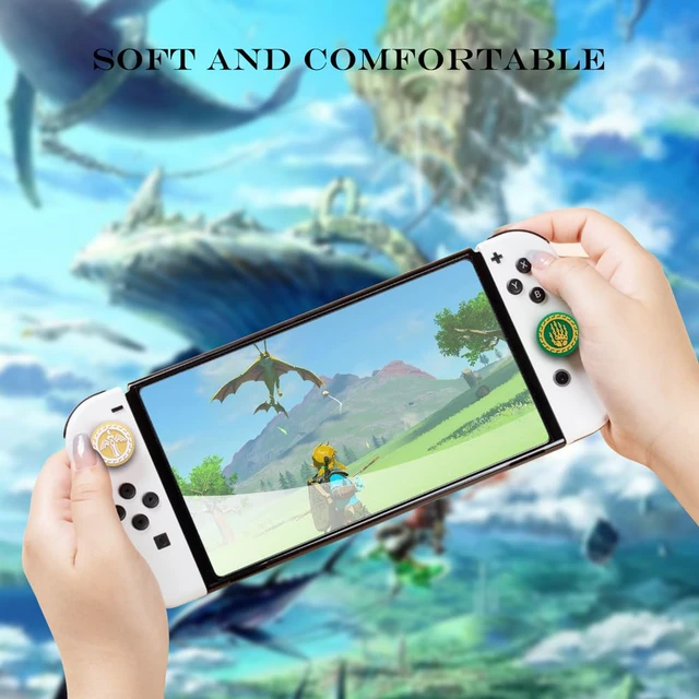 Alt view image 4 of 7 - Silicone Joycon Thumb Grip Caps, Joystick Cover Compatible with Nintendo Switch/OLED/Switch Lite,4PCS (Sword Hand B)