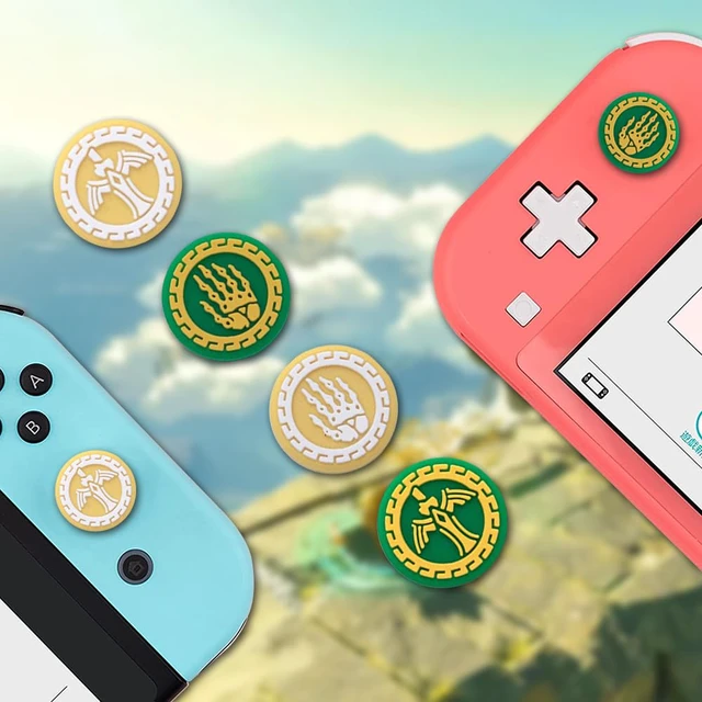 Alt view image 6 of 7 - Silicone Joycon Thumb Grip Caps, Joystick Cover Compatible with Nintendo Switch/OLED/Switch Lite,4PCS (Sword Hand B)