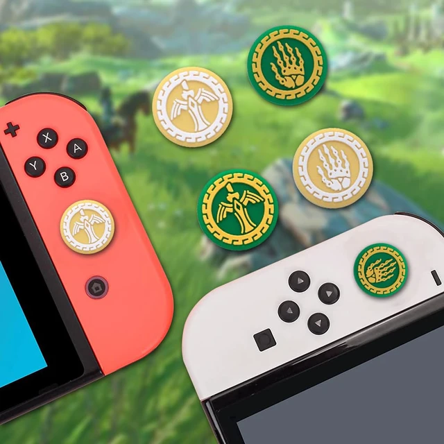 Alt view image 7 of 7 - Silicone Joycon Thumb Grip Caps, Joystick Cover Compatible with Nintendo Switch/OLED/Switch Lite,4PCS (Sword Hand B)