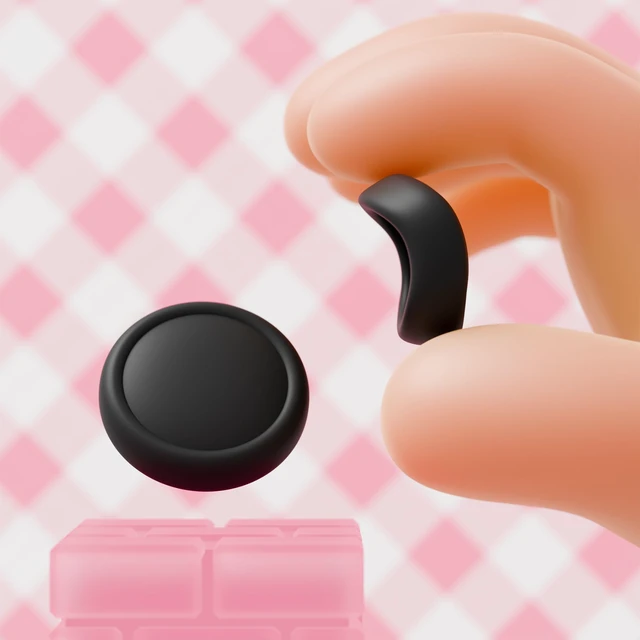 Alt view image 7 of 7 - Button Caps + Thumb Grip Set for Nintendo Switch 2, 4 Silicone Colorful ABXY Directional Button Covers & 2 Joystick Caps for Joycon - Black