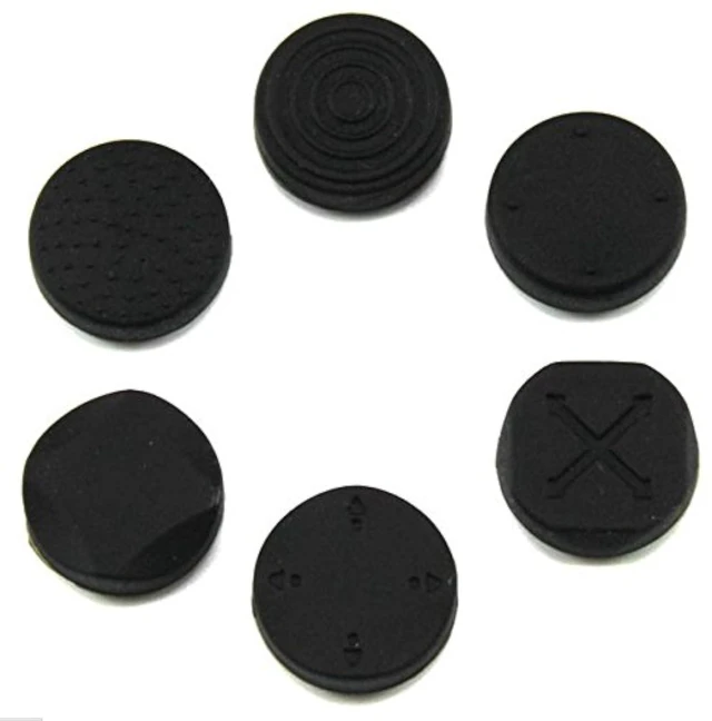 Main image of 1 Set Analog Silicone Thumb Stick Grip Joystick Caps Cover for PSV 1000 2000 Black