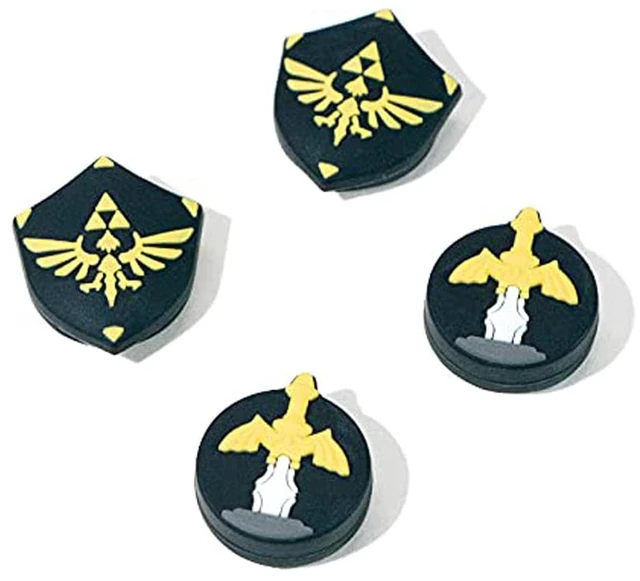 Main image of Cute Switch Thumb Grip Caps Compatible with Nintendo Switch OLED Lite Console, Kawaii Soft Silicone Analog Stick Button Cover for NS Joycon Controller, 4PCS Joystick Cap (Skyward Sword)