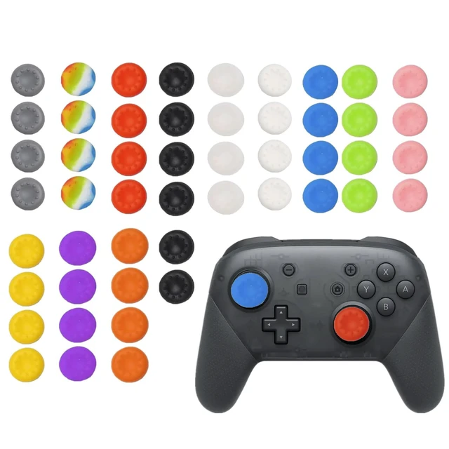 Alt view image 4 of 6 - 50PCS Silicone Thumb Grips for PS5 PS4, Joystick Caps Cover Analog Stick for Xbox 360, Xbox One, Xbox Series X/S,for Switch Pro Controller