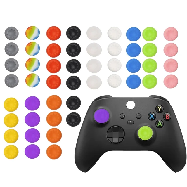 Alt view image 5 of 6 - 50PCS Silicone Thumb Grips for PS5 PS4, Joystick Caps Cover Analog Stick for Xbox 360, Xbox One, Xbox Series X/S,for Switch Pro Controller