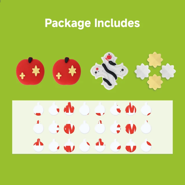 Alt view image 5 of 7 - Switch 2 D-Pad Button Caps Silicone Thumb Grips Set, ABXY Key Buttons Sticker Joystick Cover Caps for Switch 2 (2025) - Garden of Eden
