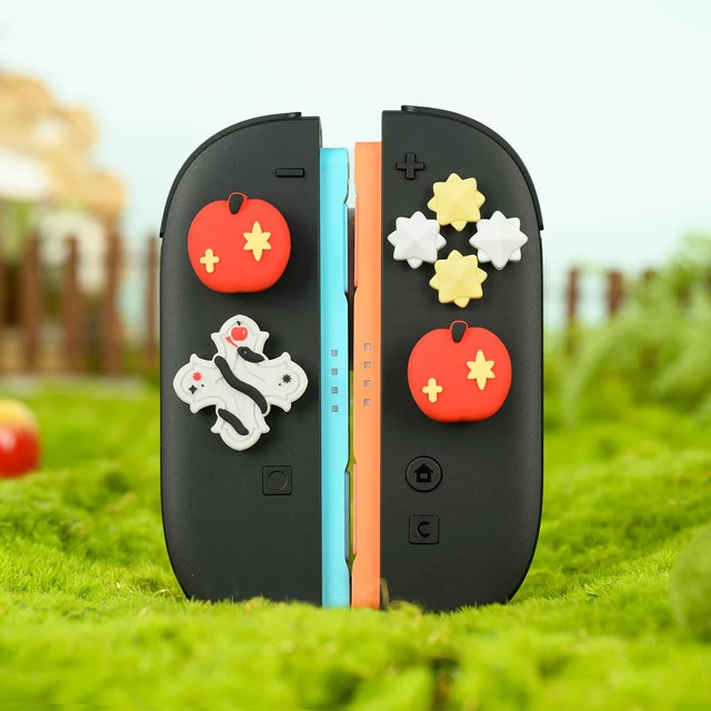 Alt view image 6 of 7 - Switch 2 D-Pad Button Caps Silicone Thumb Grips Set, ABXY Key Buttons Sticker Joystick Cover Caps for Switch 2 (2025) - Garden of Eden