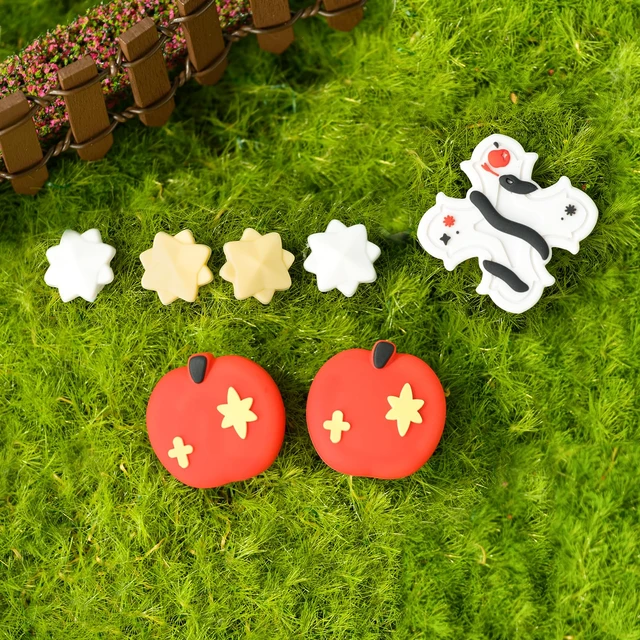 Alt view image 7 of 7 - Switch 2 D-Pad Button Caps Silicone Thumb Grips Set, ABXY Key Buttons Sticker Joystick Cover Caps for Switch 2 (2025) - Garden of Eden
