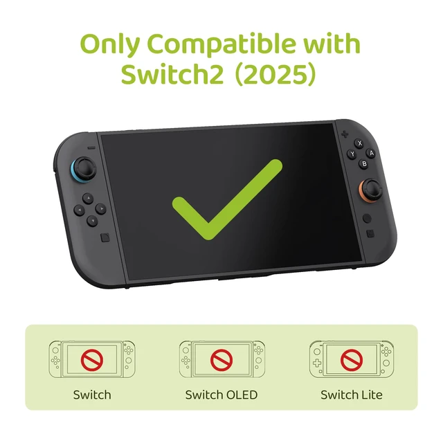 Alt view image 2 of 7 - ABXY Buttons Sticker Joystick Cover Caps for Switch 2, Cross D-Pad Button Caps Silicone Thumb Grips Set Compatible with Nintendo Switch 2 Controller - A pples and Snake