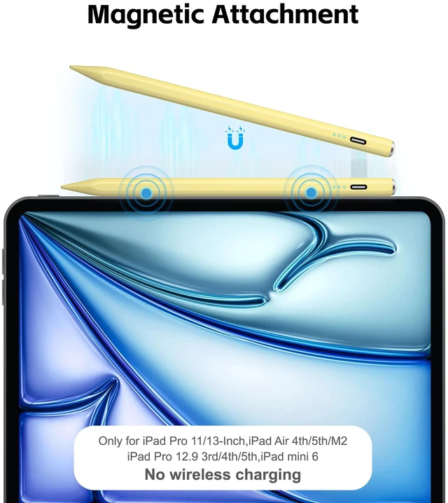 Alt view image 7 of 7 - Stylus Pen for iPad 2026-2018 with 13mins Fast Charge,Tilt Sensitivity | Palm Rejection Pencil for 11th (A16)/10/9/8/7/6 Gen, iPad Pro 11"/12.9"/M4/M5, iPad Air 3/4/5/M2/M3/M4