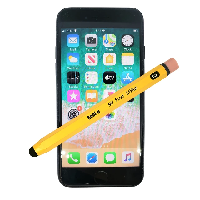 Alt view image 2 of 7 - Stylus Pens for Kids, Hexagon Shaped Like a Real Pencil, Compatible with All Touch Screen Devices - Apple IPAD, iPhone, Samsung Galaxy Tab,Fire - 2 Pack