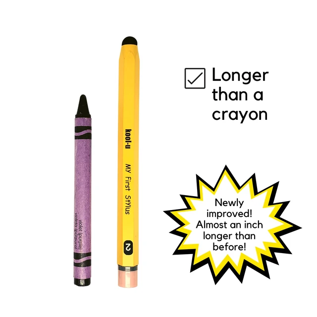 Alt view image 5 of 7 - Stylus Pens for Kids, Hexagon Shaped Like a Real Pencil, Compatible with All Touch Screen Devices - Apple IPAD, iPhone, Samsung Galaxy Tab,Fire - 2 Pack