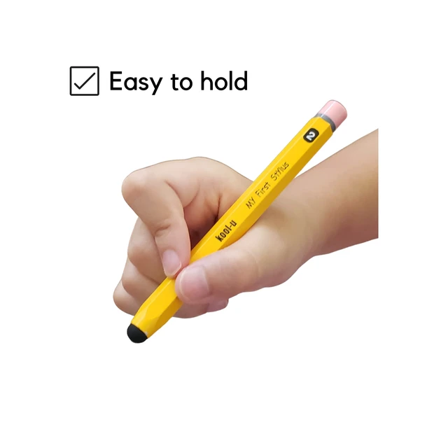 Alt view image 6 of 7 - Stylus Pens for Kids, Hexagon Shaped Like a Real Pencil, Compatible with All Touch Screen Devices - Apple IPAD, iPhone, Samsung Galaxy Tab,Fire - 2 Pack