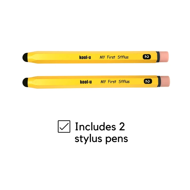 Alt view image 7 of 7 - Stylus Pens for Kids, Hexagon Shaped Like a Real Pencil, Compatible with All Touch Screen Devices - Apple IPAD, iPhone, Samsung Galaxy Tab,Fire - 2 Pack