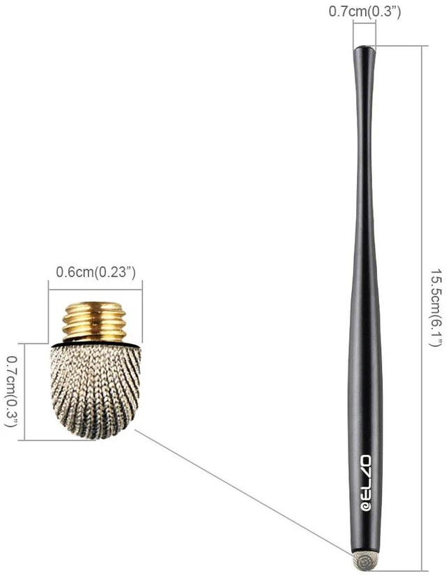 Alt view image 3 of 7 - Capacitive Stylus Pens Premium Metal Slim Combo 4 Pcs Tips for All Touch Screens iPad & Android Tablets DELL/Samsung/HP/Asus/Surface/Samsung/iPhone/LG (Black, Silver, Light Blue & Rose Red)