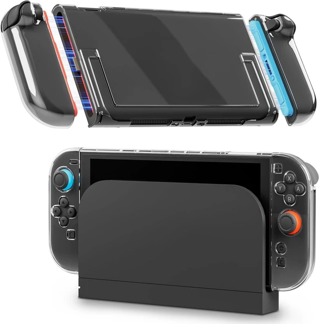 Main image of Clear Dockable Case Compatible with Nintendo Switch 2(2025),Upgraded Version Protective Cover Shell for Switch 2,Full Protection Slim Transparent Skin Case, Anti-Scratch and Shock-Absorption