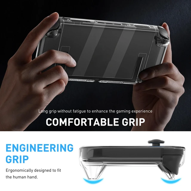 Alt view image 2 of 7 - Clear Dockable Case Compatible with Nintendo Switch 2(2025),Upgraded Version Protective Cover Shell for Switch 2,Full Protection Slim Transparent Skin Case, Anti-Scratch and Shock-Absorption