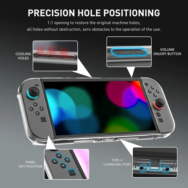 Alt view image 3 of 7 - Clear Dockable Case Compatible with Nintendo Switch 2(2025),Upgraded Version Protective Cover Shell for Switch 2,Full Protection Slim Transparent Skin Case, Anti-Scratch and Shock-Absorption