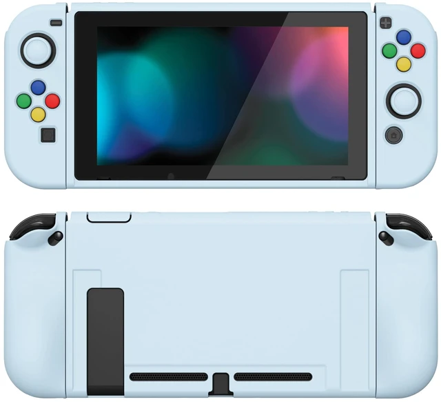 Main image of ZealProtect Soft Protective Case for Nintendo Switch, Flexible Joycon Cover Slim Cover for Nintendo Switch with Screen Protector & Thumb Grips & Direction Button Caps - Sky Blue