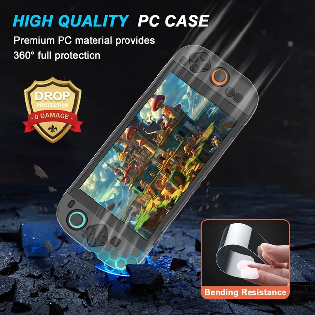 Alt view image 4 of 7 - Protective Case for Nintendo Switch 2(2025) Dockable, Upgrade Black Hard Shell for Switch 2 Case Accessories, Scratch & Shock Protection Cover for Joy con 2 with Screen Protector,8 Thumb Grip