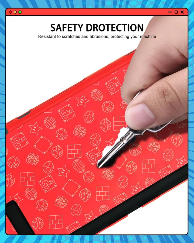 Alt view image 3 of 7 - Slim Cover for Nintendo Switch 2 case, Joy-Con split design, Hard Slim Lightweight Anti-Scratch Full Protective Dockable Switch 2 Controller Case Shockproof Non-Slip for Switch 2 Accessories