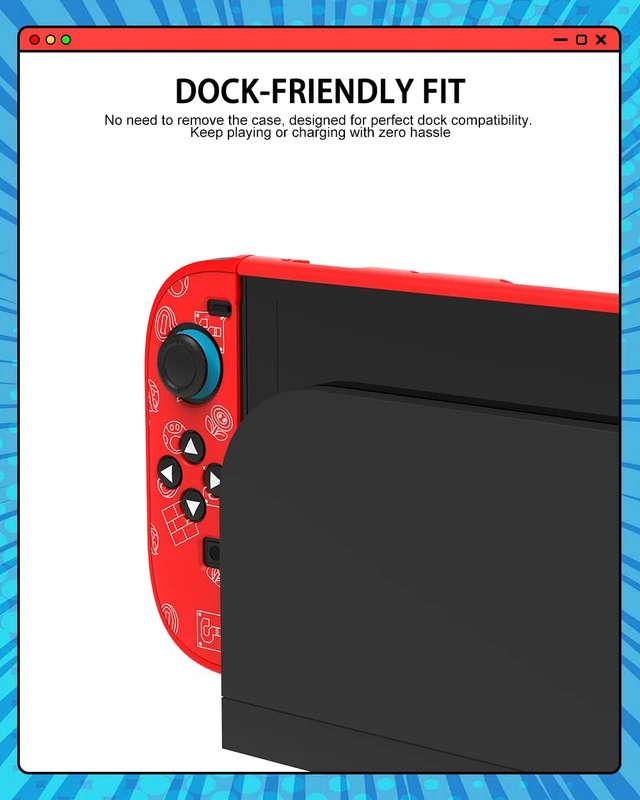 Alt view image 7 of 7 - Slim Cover for Nintendo Switch 2 case, Joy-Con split design, Hard Slim Lightweight Anti-Scratch Full Protective Dockable Switch 2 Controller Case Shockproof Non-Slip for Switch 2 Accessories