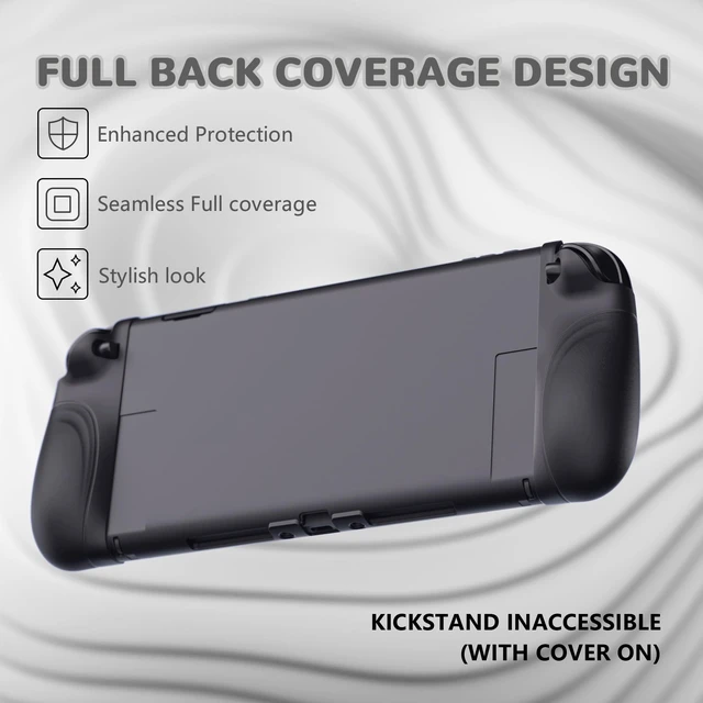 Alt view image 7 of 7 - Ranger Protective Case for Nintendo Switch 2 with Stand | Ergonomic Anti-Slip Silicone Grips, Dockable Hard Shell, 4 Thumbstick Caps | Quick-Release-Joycon Design Full-Body Cover, Black