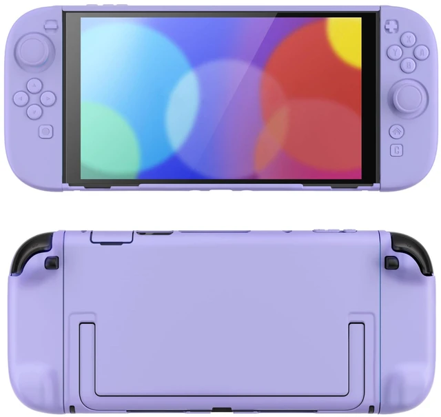 Main image of Protective Case for Nintendo Switch 2 - Cute Dockable Hard Case Shell for Switch 2 with Thumb Grip & Sticker & Button Caps, Anti-Scratch & Shockproof Cover Skin - Light Violet