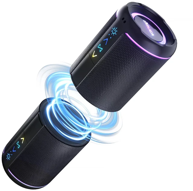 Main image of Magnetic 2-in-1 Portable Bluetooth Speaker, 24W Split Stereo Sound with TWS, Bluetooth 5.4, IPX6 Waterproof, 20-Hour Playtime,7 LED Light Modes, Wireless Speaker Perfect for Party Home Beach Outdoor
