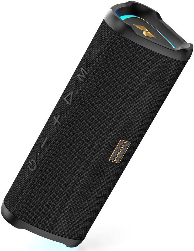 Main image of Prism Portable Bluetooth Speaker 20W Stereo IPX6 Waterproof | Portable wireless speaker with TWS pairing, 24H playtime, USB-C charging, LED lights, lanyard strap for outdoor use