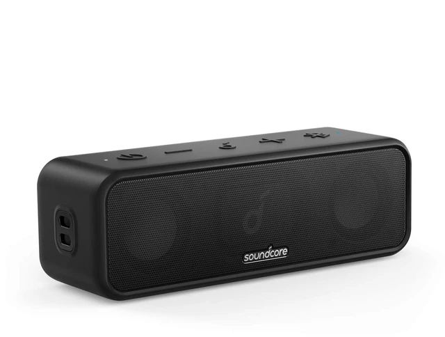 Main image of Anker 3 Portable Bluetooth Speaker, IPX7 Waterproof, 24H Playtime | PartyCast, BassUp, Custom EQ App, Pure Titanium Diaphragm Drivers- for Home, Shower, Outdoor, and Beach