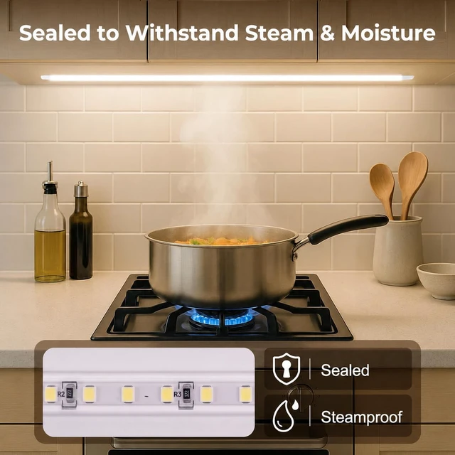 Alt view image 7 of 7 - 36inch Plug in Under Cabinet Lighting Strip for Kitchen