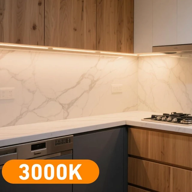 Alt view image 3 of 7 - Under Cabinet Lighting Plug in. 3 PCS 12 Inches Likable Slim Bright Light Bars. Dimmable 14W Under Cabinet Lights for Kitchen Over Counter Coffee Station Shelf Closets Warm White 3000K