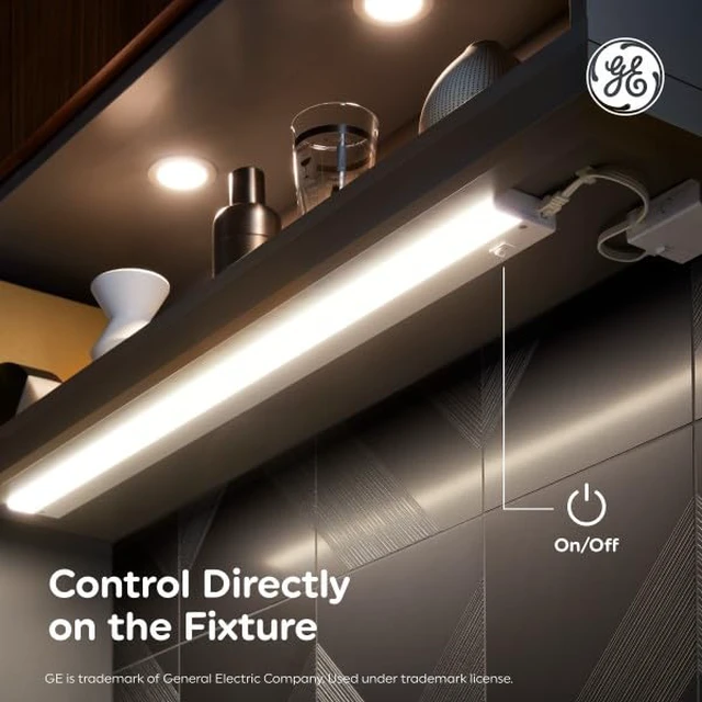 Alt view image 4 of 7 - LED HD+ Undercabinet Light Fixture, Linkable Integrated Slim Profile Fixture for Kitchens, Warm White Color, Plug-in, 18in (1 Pack)