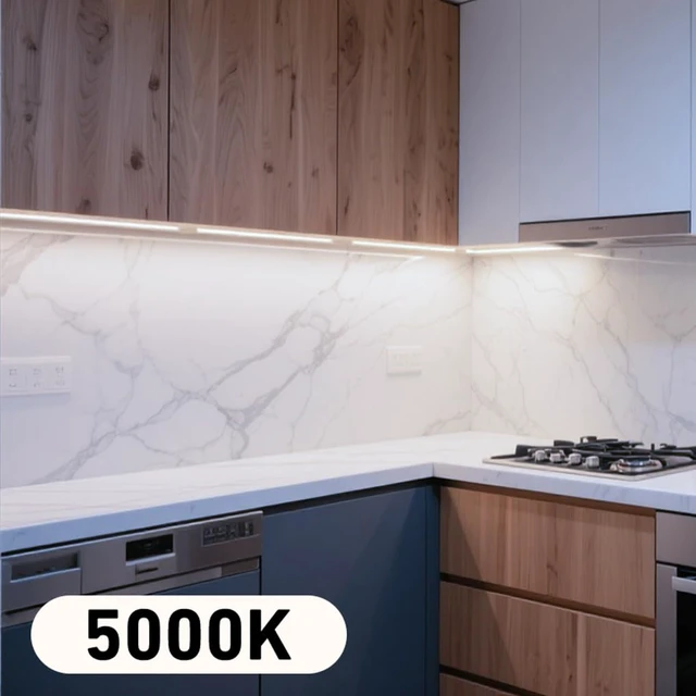 Alt view image 3 of 7 - Under Cabinet Lighting Plug In. 3 PCS 12 Inches Likable Ultra Thin Bright Light Bars. Dimmable 14W LED Kit for Kitchen Under Cabinets Countertop Workbench Counter Shelf Closets Daylight 5000K