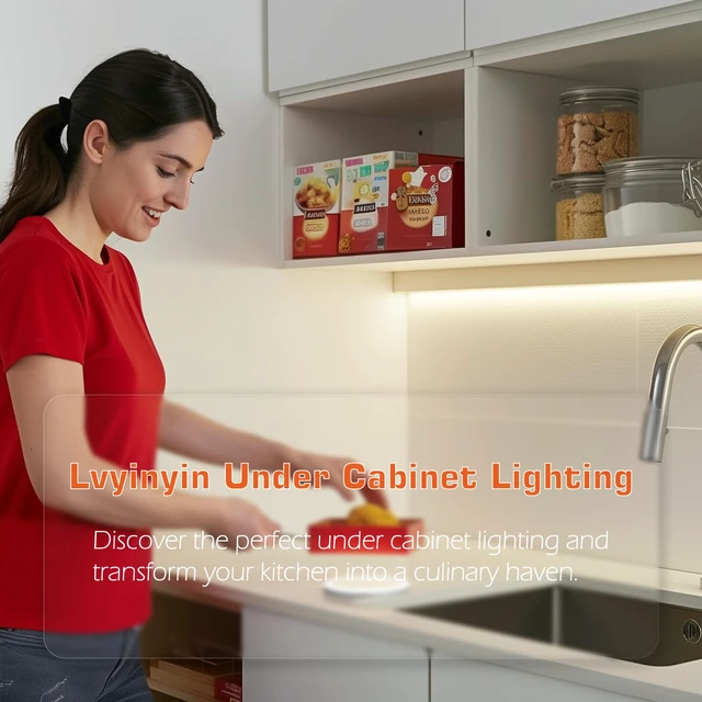 Alt view image 6 of 7 - Under Cabinet LED Bar 12inch, Single Counter Light for Kitchen Shelf Cupboard, Display Cases Back Lighting, Closet Light, 120V Wall Plug in, On Off Switch, 2 Bars, Daylight