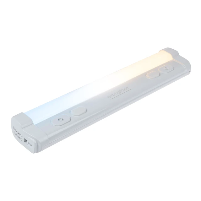 Alt view image 2 of 7 - 12 Inch Plug in Under Cabinet Light with 5 Color Temperatures | Dimmable 855 Lumens, Soft White to Daylight Lighting, One-Touch Sync Linkable Under Cabinet Lighting for Kitchen, ETL Listed