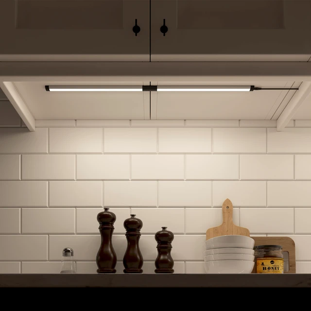Alt view image 5 of 7 - 12-inch Plug-in LED Under Counter Lights for Kitchen, Soft White 3000K, Pack of 3, IN-0110-23-SN