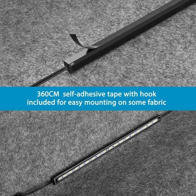 Alt view image 4 of 7 - LED Safe Lighting Kit Plug in. Door Control Activated. 5000K | 6 Slim 12 inch Light Bars. Linkable Extendable for Gun Safe, Closet, Tool Box, in-Cabinet Under Counter Pantry. Daylight