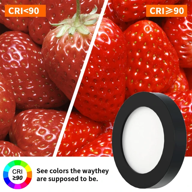 Alt view image 2 of 7 - Under Cabinet Lights CCT 3000K-6000K, Puck Lights Color Temperature and Brightness Adjustable with Touch Switch and ETL Listed Led Driver, Plug in Led Light for Kitchen Under Cabinet Wardrobe