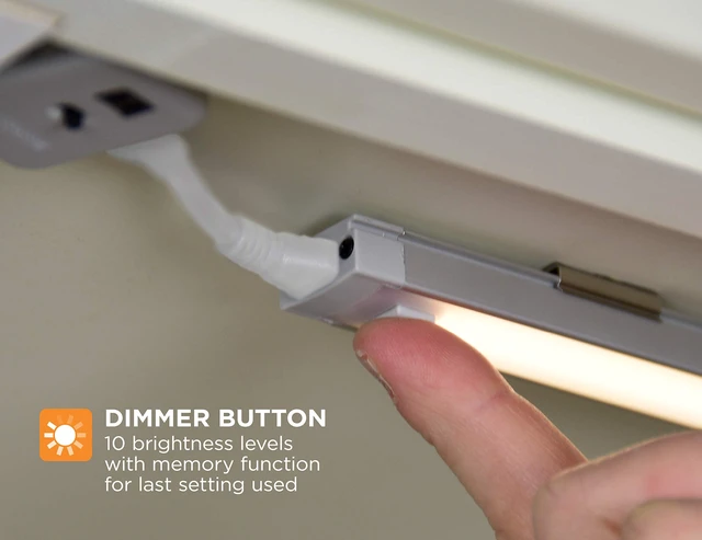 Alt view image 5 of 7 - Under Cabinet Lighting Kit, 3-Bars, 9 Inches Each, DIY Tool-Free Installation, Warm White, 2700K, 1080 Lumens, 15 Watts, Home Accent (LEDUC9-3WK)