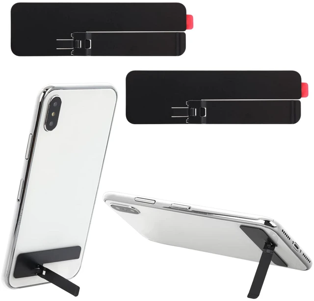 Main image of 2 Pcs Ultra-Thin Invisible Phone Kickstand Metal Phone Holder | Adjustable Vertical and Horizontal Placement Phone Stand Kickstand Phone case Metal Kick Stand Compatible with Any Cellphone