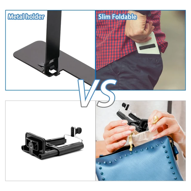Alt view image 5 of 7 - 2 Pcs Ultra-Thin Invisible Phone Kickstand Metal Phone Holder | Adjustable Vertical and Horizontal Placement Phone Stand Kickstand Phone case Metal Kick Stand Compatible with Any Cellphone
