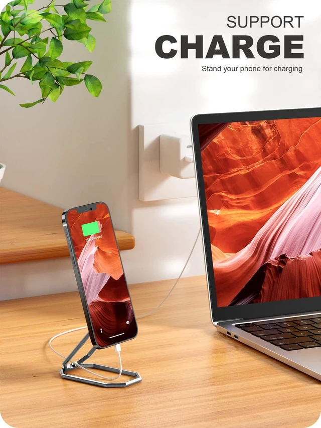 Alt view image 7 of 7 - Phone Kickstand Ring Holder, Cell Phone Grips, Phone Stand for Desk | & 360°Rotation Ring for Back of iPhone Case, Adjustable Phone Holder, Cell Phone Stand