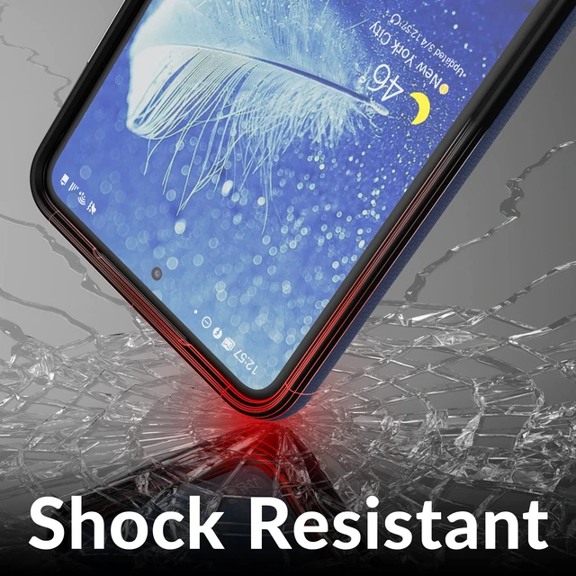 Alt view image 5 of 6 - Dual Guard for Samsung Galaxy S21 FE Case - Navy | Designed for the Samsung Galaxy S21 FE 5G (6.4 inch) with Wireless Charging Compatibility and a Textured Grip