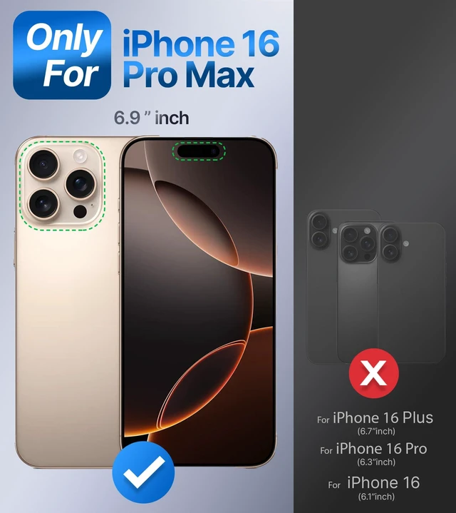 Alt view image 2 of 7 - for iPhone 16 Pro Max Case with Stand, 2-Way Stand, 6.9", Clear | Double Ring Holder, Adjustable & Foldable, Shockproof Protective Cover, 360° Rotation Kickstand, Hands-Free Viewing