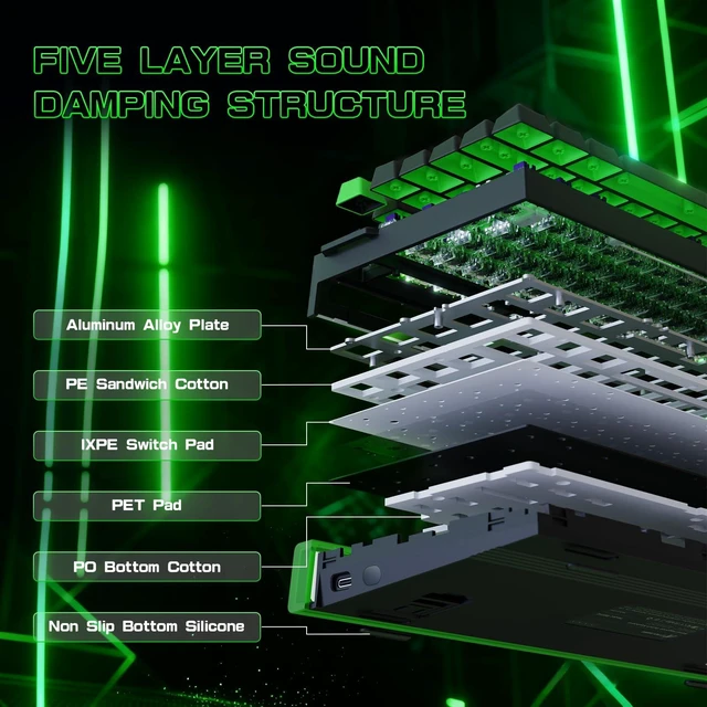 Alt view image 4 of 7 - ATTACK SHARK R85 HE Hall Effect Gaming Keyboard, 75% Rapid Trigger, 8KHz | 0.005mm RT, 0.08ms Latency, Adjustable Actuation 0.1-3.3mm, Snap Tap, DKS, RGB Lightbox, Web Driver for PC/ MAC Gamer